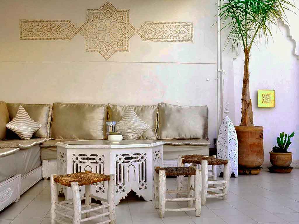 Riad Aguaviva, Marrakech. Lounge terrace