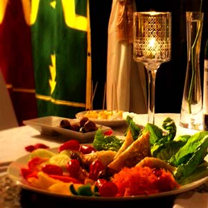 Our Services. Dinners. Special menu in Riad Aguaviva , hotel boutique in Marrakech