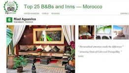 6 Tripadvisor winner Top B&B Morocco. Riad Aguaviva, Marrakech