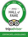 Tripadvisor. 2015 Hall of fame to Riad Aguaviva. Logo image